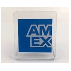 AMEX Acrylic Stand: This sign lets you easily share your payment policy with your customers. Place it on the counter where your customers will see it. Designed for shops with clean store policies, it's the perfect alternative to decals. Great for many industries, including: grocery, hospitality, professional services, salons & spas and more. Specification: 11x7 cm