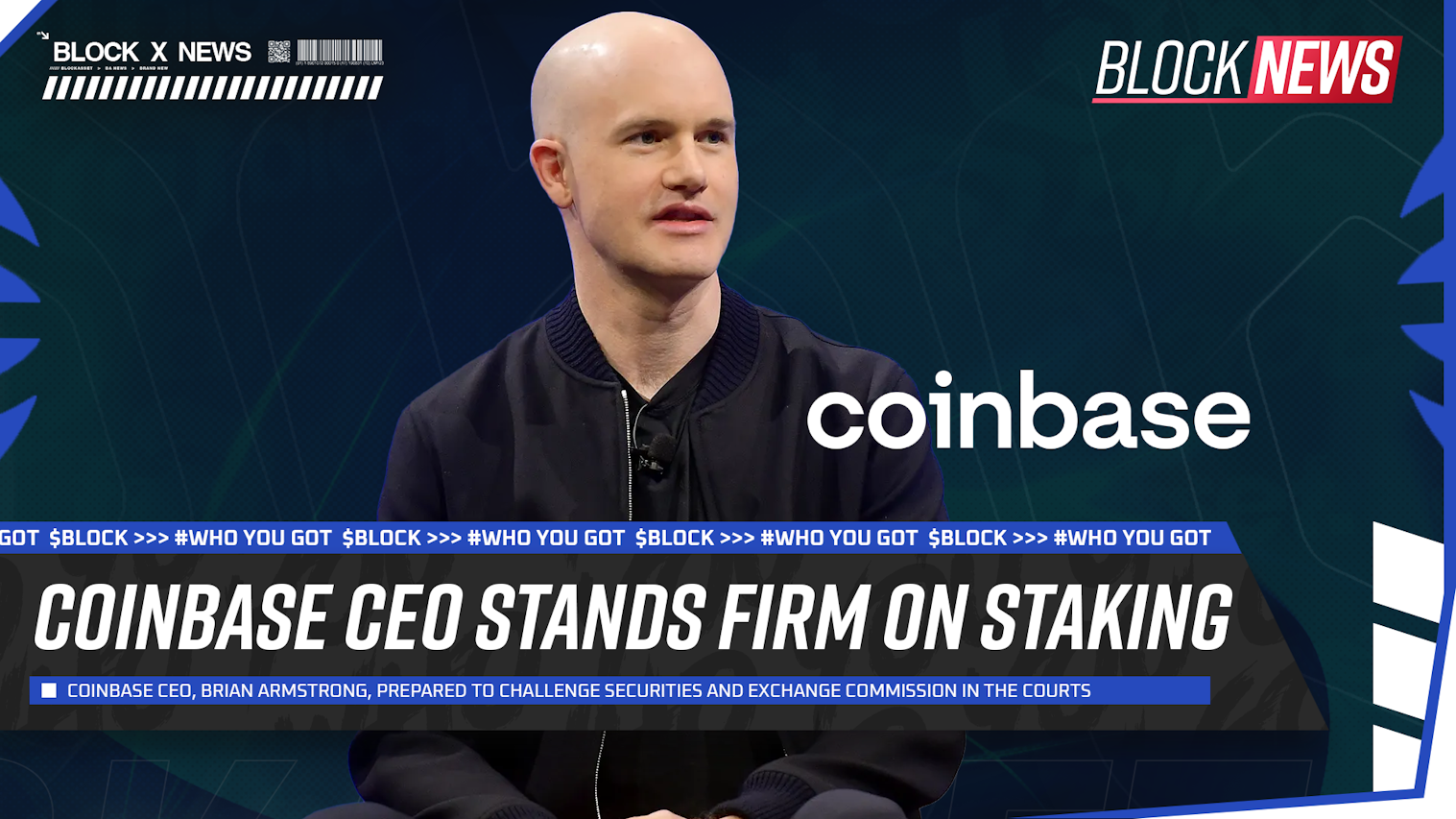 Coinbase CEO prepared to defend staking in court