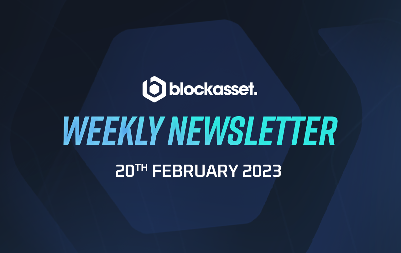 Get your weekly update from the Blockasset team, including partnership rumours, new team member announcements and product updates.