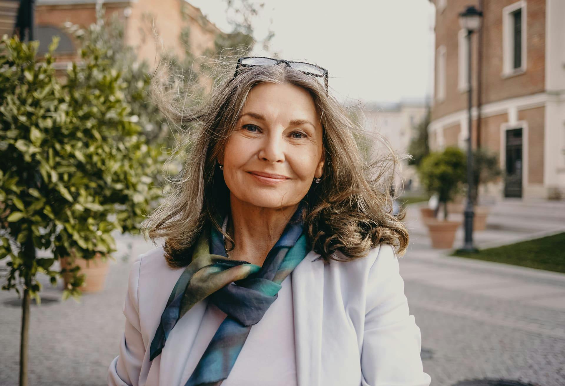 Older Woman looking at the Camera