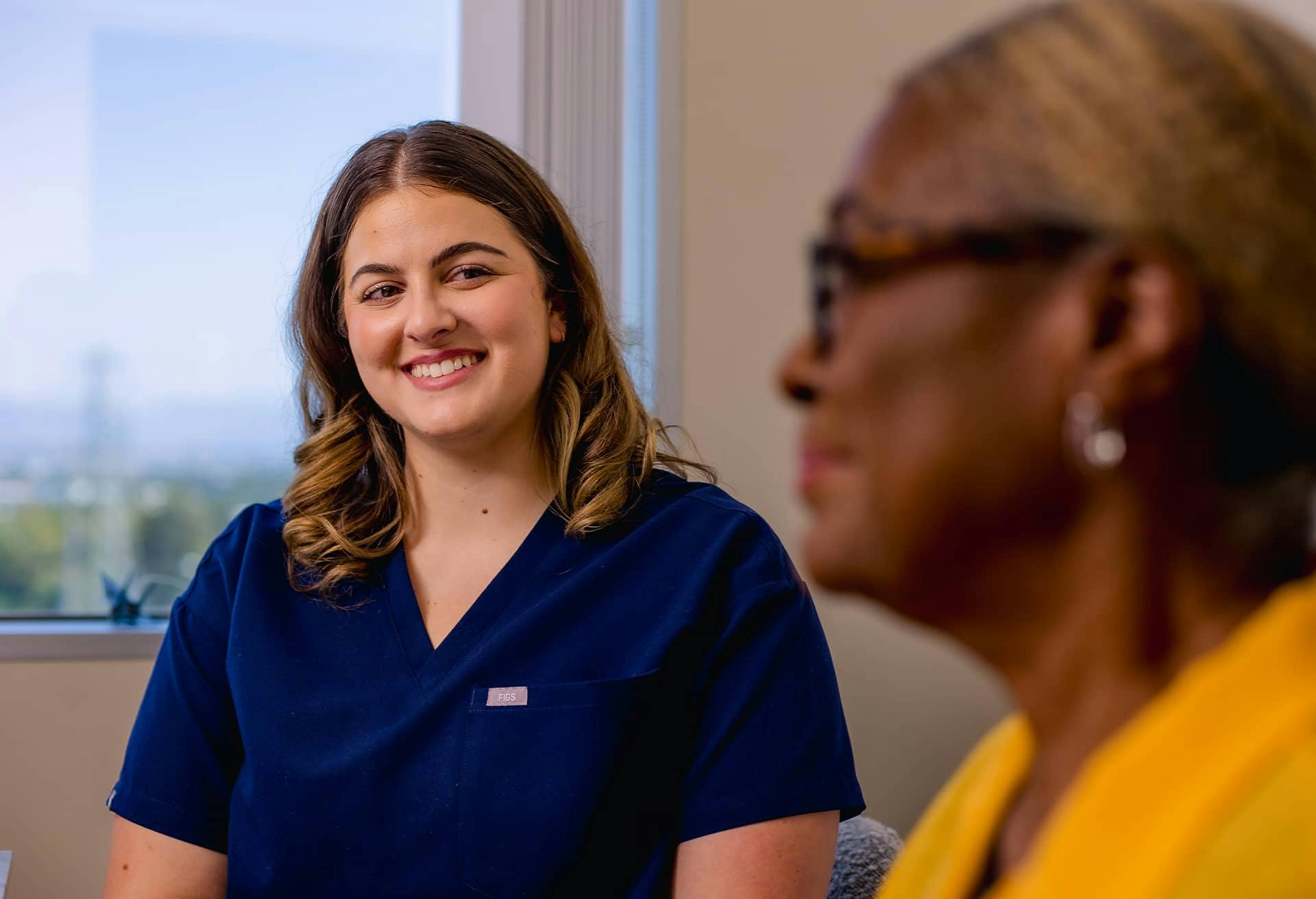 A patient in a consultation at HCI