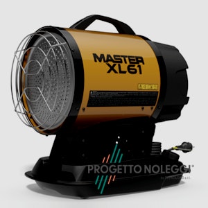 Master XL 61 - Riscaldatore ad Infrarossi a Gasolio Il Master XL 61 riscalda per irraggiamento senza nessun spostamento d'aria con alta silenziosità.