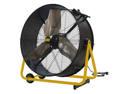 Ventilatori professionali Rispetto ai ventilatori comuni, i ventilatori professionali assicurano prestazioni elevate anche in situazioni con poco ricambio d'aria come cantine, cantieri e lavori edili