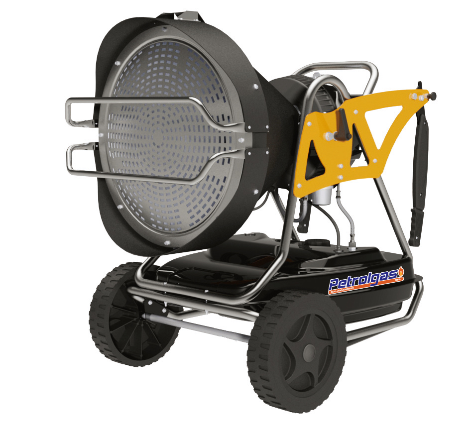 Master XL 91 riscalda per irraggiamento senza nessun spostamento d'aria con alta silenziosità e può essere utilizzato in ambienti aperti o chiusi con adeguata ventilazione. 