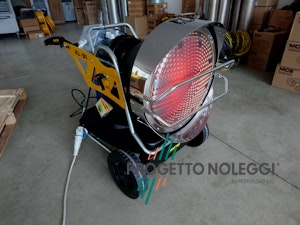 Master XL 91 - Riscaldatore a infrarossi a gasolio Master XL 91 riscalda per irraggiamento senza nessun spostamento d'aria con alta silenziosità e può essere utilizzato in ambienti aperti o chiusi con adeguata ventilazione.