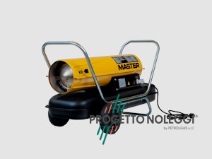 Master B 100 - Generatore d'aria calda diretto Il Master B 100 è un generatore d'aria calda a gasolio per piccoli e medi ambienti ben ventilati, facile da trasportare grazie al carrello con ruote integrato e di semplice manutenzione.