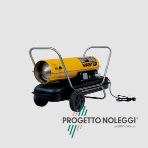 Master B 100 - Generatore d'aria calda diretto Il Master B 100 è un generatore d'aria calda a gasolio per piccoli e medi ambienti ben ventilati, facile da trasportare grazie al carrello con ruote integrato e di semplice manutenzione.