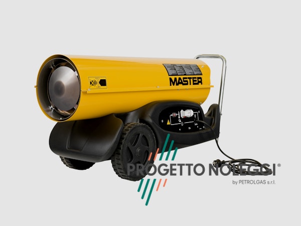 Master B 180 - Generatore d'aria calda Diretto Master B 180 è un generatore d'aria calda a Gasolio ad alta pressione per ambienti medio/grandi, facile da trasportare grazie al carrello con ruote integrato e di semplice manutenzione