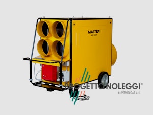 Il Master BV 470 è un generatore d'aria a Gasolio con bruciatore Riello separato. Il Generatore è canalizzabile per creare cicli chiusi di riscaldamento nella vostra struttura, migliorando notevolmente il rendimento del generatore ed i consumi di gasolio.