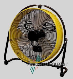 Master DF 20 è un ventilatore professionale a elevato flusso d'aria, facile da utilizzare e trasportare.