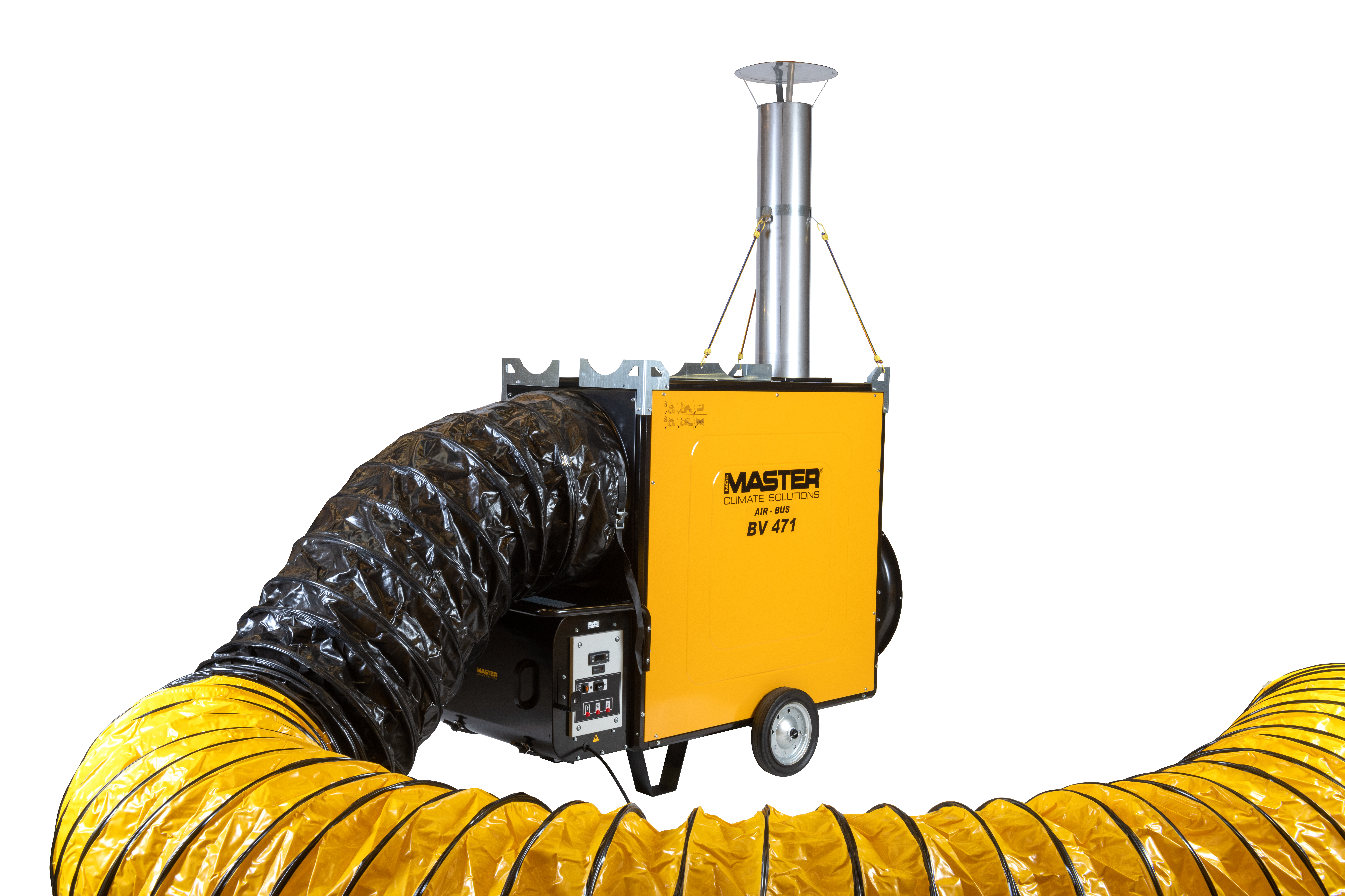 Master BV 471 FS è un generatore d'aria calda con bruciatore di ottima qualità e bassi consumi di gasolio