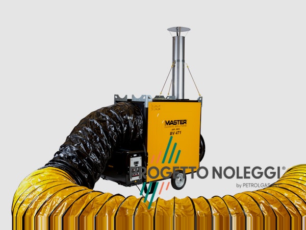 Master BV 471 FS - Generatore d'aria calda Indiretto  Master BV 471 FS è un generatore d'aria calda con bruciatore di ottima qualità e bassi consumi di gasolio