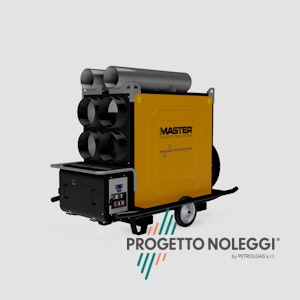 Master BV 691 - Generatore d'aria calda indiretto Il Generatori d'aria calda a Gasolio Master BV 691 con bruciatore Riello separato. Il Generatore è canalizzabile per creare cicli chiusi di riscaldamento nella vostra struttura, migliorando notevolmente il rendimento del generatore ed i consumi di gasolio.