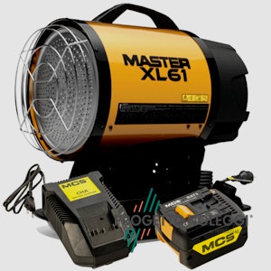 Master DC 61 - Riscaldatore a Gasolio a infrarossi a batteria Il Master DC 61 riscalda per irraggiamento senza nessun spostamento d'aria con alta silenziosità, con funzionamento a batteria.