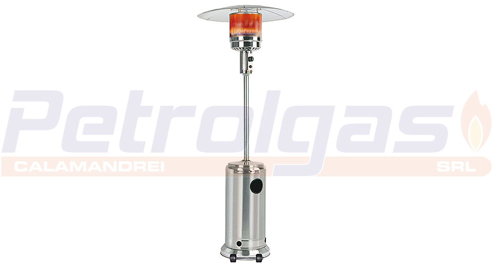 Il Fungo in acciaio Inox è un riscaldatore a GPL, con irraggiamento ad infrarossi in grado di generare 13 kW di potenza ed è utilizzato per piccoli o grandi ambienti.