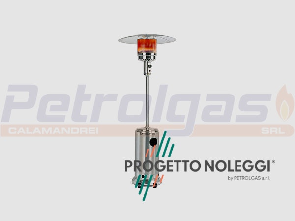 Fungo Riscaldatore Radiante in acciaio inox Il Fungo in acciaio Inox è un riscaldatore a GPL, con irraggiamento ad infrarossi in grado di generare 13 kW di potenza ed è utilizzato per piccoli o grandi ambienti.