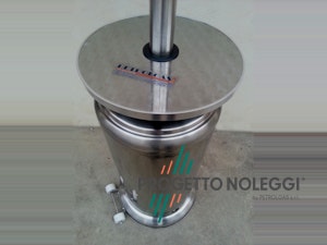 Fungo Riscaldatore Radiante in acciaio inox Il Fungo in acciaio Inox è un riscaldatore a GPL, con irraggiamento ad infrarossi in grado di generare 13 kW di potenza ed è utilizzato per piccoli o grandi ambienti.