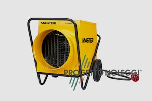 Il Generatore d'aria calda elettrico a espirazione Master B 18 ha diverse applicazioni, con la possibilità di collegamento a tubo flessibile.