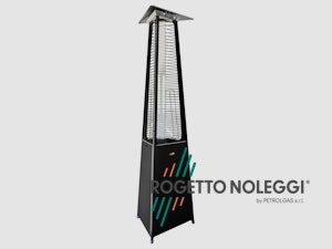 LuxuryCalor Falò Evo - Riscaldatore a Gas Nero Opaco LuxuryCalor Falò Evo crea una calda ed invitante atmosfera con un tocco di design e bellezza. Potenza 10 kW alimentato con bombole di GPL propano.