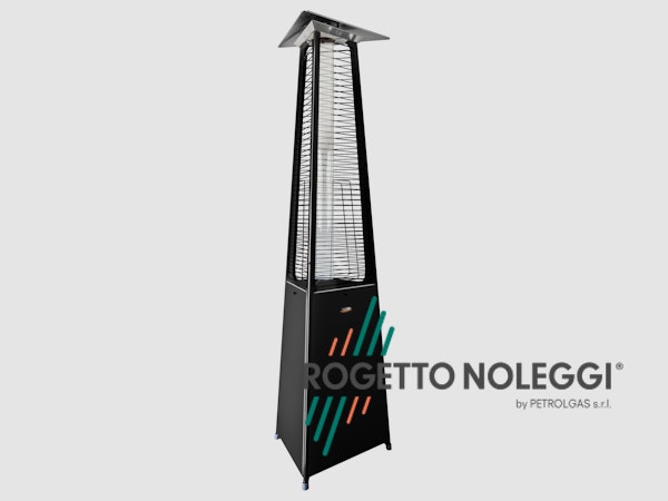 LuxuryCalor Falò Evo - Riscaldatore a Gas Nero Opaco LuxuryCalor Falò Evo crea una calda ed invitante atmosfera con un tocco di design e bellezza. Potenza 10 kW alimentato con bombole di GPL propano.