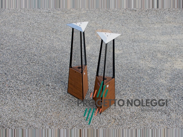 LuxuryCalor Falò Evo - Riscaldatore a gas - Ruggine Corten La LuxuryCalor Falò Evo crea una calda ed invitante atmosfera con un tocco di design e bellezza. Potenza 10 kW alimentato con bombole di GPL propano.