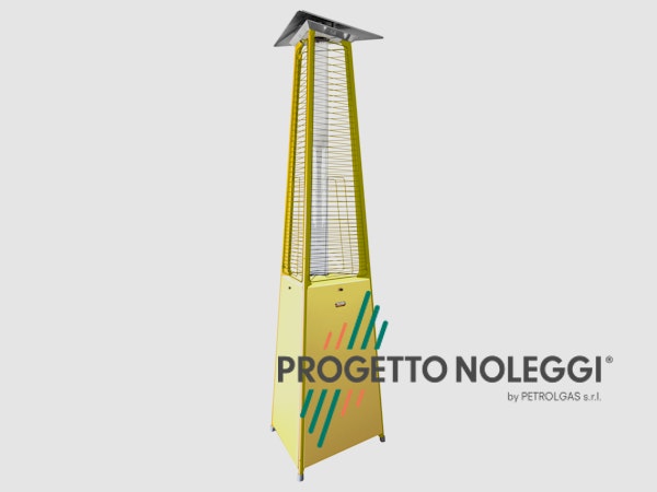 LuxuryCalor Falò Evo - Riscaldatore a gas - Giallo La LuxuryCalor Falò Evo crea una calda ed invitante atmosfera con un tocco di design e bellezza. Può essere utilizzata nel tuo dehors, nello spazio esterno del tuo locale, o nel tuo giardino.