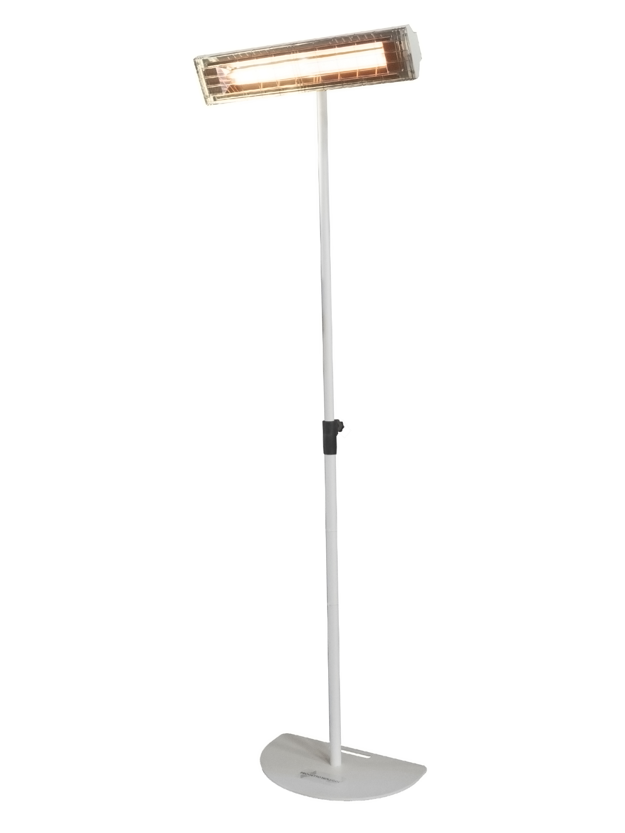 Progetto Noleggi aiuta nell'installazione di riscaldatori a infrarossi con le sue piantane a base piatta regolabili