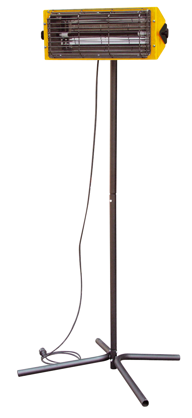 Progetto Noleggi aiuta nell'installazione di riscaldatori a infrarossi con i suoi treppiedi per lampade a infrarosso