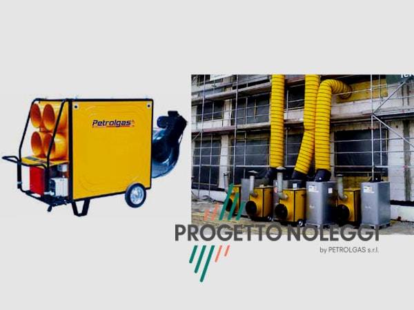 Master BV 471 FS - Generatore d'aria calda indiretto Noleggiamo Master BV 471 FS con bruciatore Riello separato. Generatore è canalizzabile per creare cicli chiusi di riscaldamento nella vostra struttura