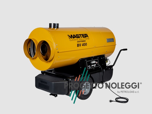 Master BV 400 è un generatore d'aria calda a gasolio molto flessibile, adattabile ed efficiente.