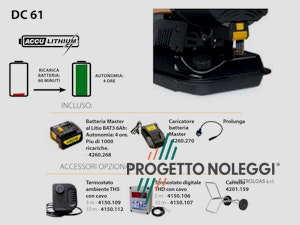 Master DC 61 - Riscaldatore a Gasolio a infrarossi con batteria Il Master DC 61 riscalda per irraggiamento senza nessun spostamento d'aria con alta silenziosità, con funzionamento a batteria.