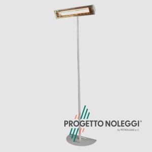 Piantana a base piatta fissa bianca per riscaldatori a infrarossi Grado Progetto Noleggi aiuta nell'installazione di riscaldatori a infrarossi con le sue piantane a base piatta non regolabili di colore bianco.