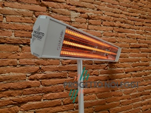 Grado Sol 1800 XL - Riscaldatore a infrarosso Grado Sol 1800 XL è una lampada a infrarossi a onda media che garantisce calore pulito e sicuro per singoli ambienti