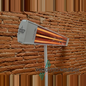 Grado Sol 1800 XL - Riscaldatore a infrarosso Grado Sol 1800 XL è una lampada a infrarossi a onda media che garantisce calore pulito e sicuro per singoli ambienti