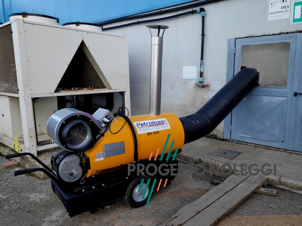 Master BV 500 - Generatore d'aria calda installato da Progetto Noleggi Il nuovo Master BV 500 è perfetto in tutte le condizioni atmosferiche per riscaldare ambienti ampi di tutti i tipi.