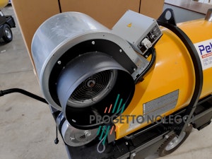 Dettaglio del Master BV 500, un generatore d'aria calda professionale con le migliori prestazioni sul mercato.