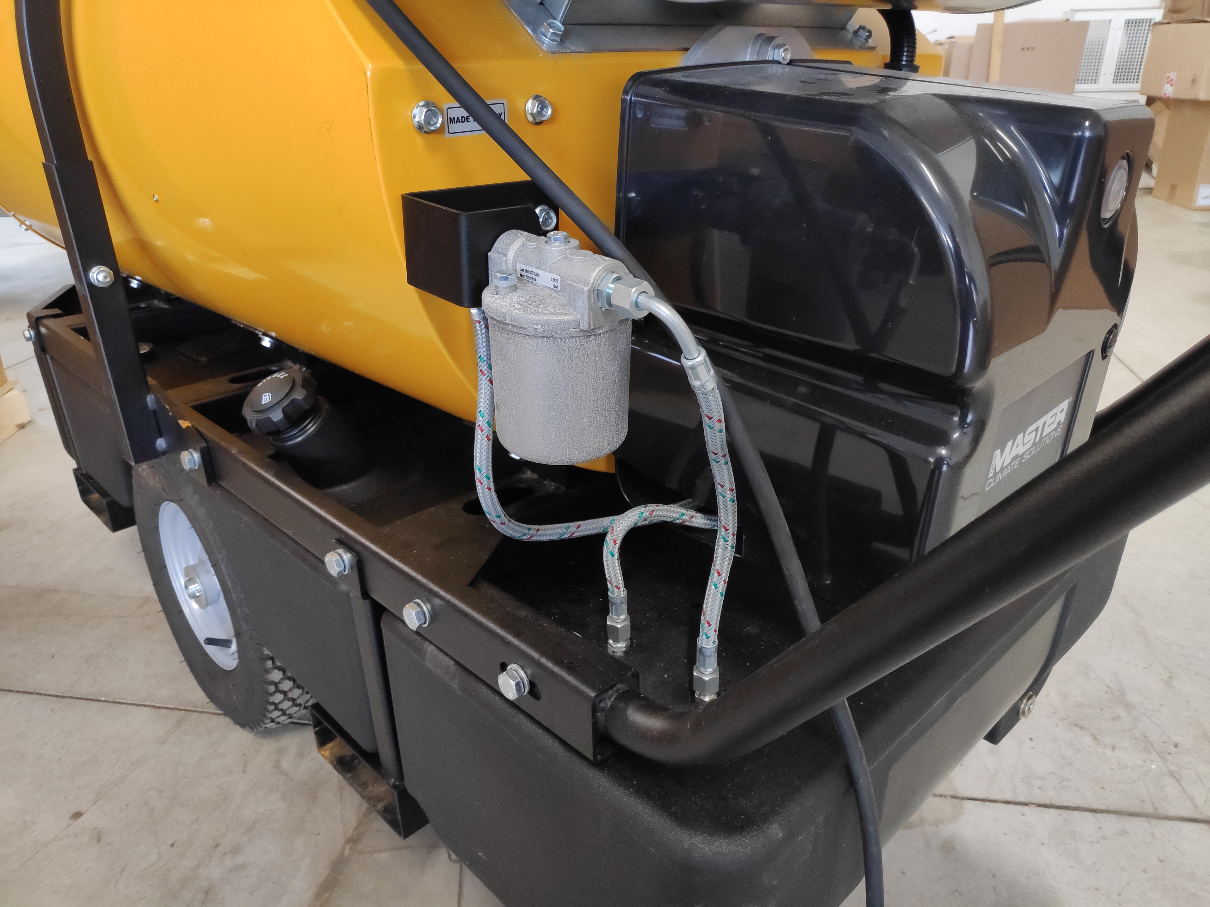 Dettaglio del Master BV 500, un generatore d'aria calda professionale con le migliori prestazioni sul mercato.