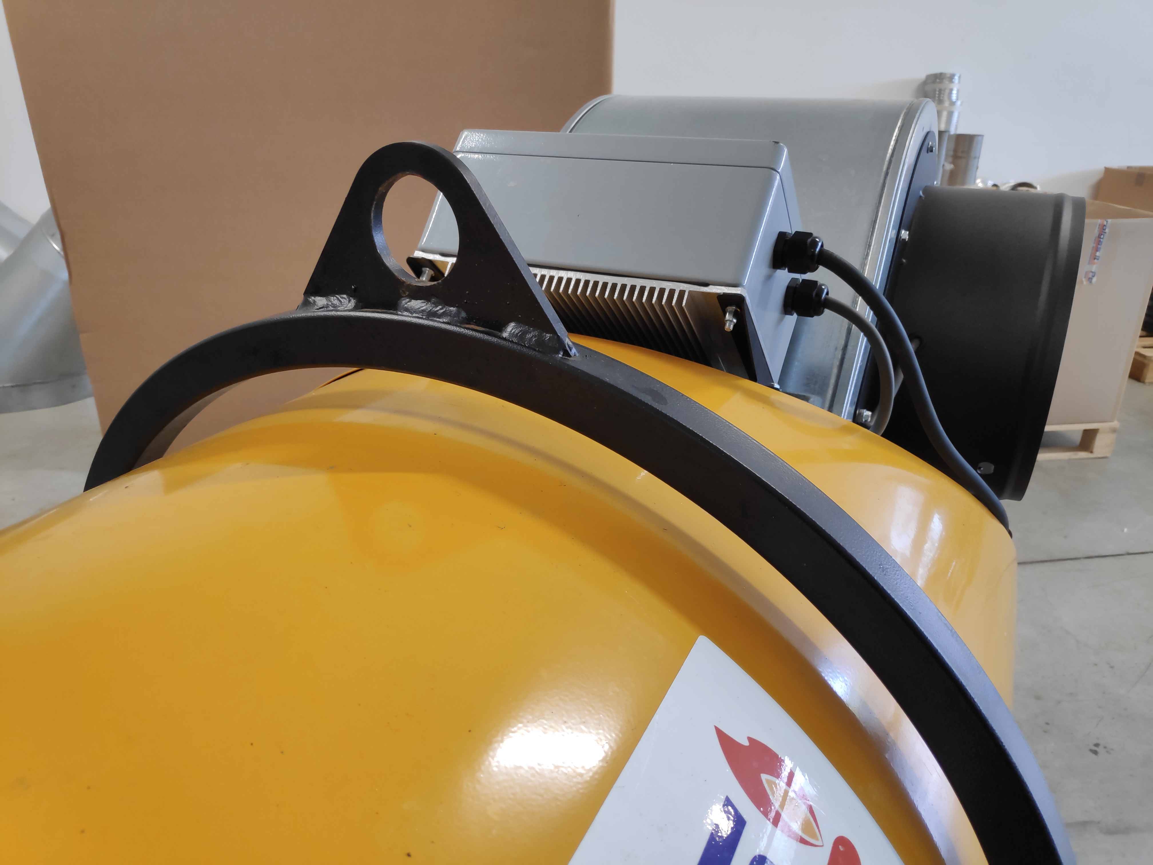 Dettaglio del Master BV 500, un generatore d'aria calda professionale con le migliori prestazioni sul mercato.