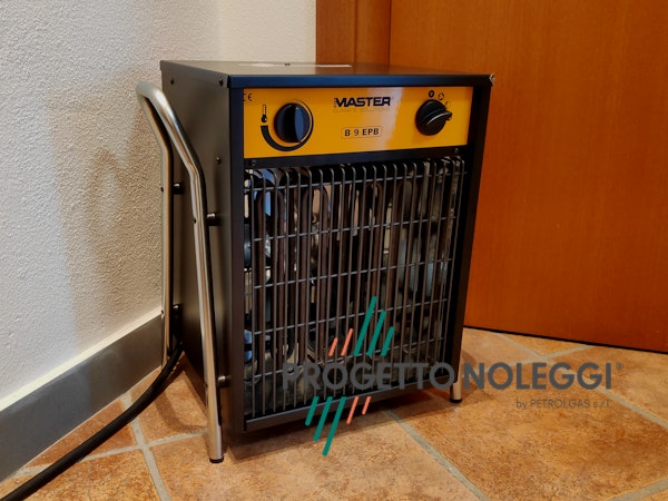 Master B 9 Black Edition - Generatore d'aria calda elettrico Solo progetto Noleggi offre il generatore d'aria calda elettrico Master B9 Black Edition , di colore nero opaco