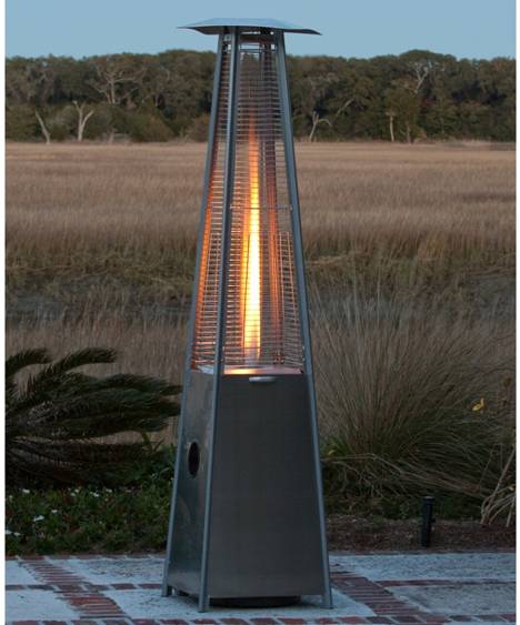 Italkero Niklas Totem è un riscaldatore a gas elegante e potente, perfetto per spazi esterni di locali, giardini e dehors