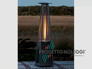 Italkero Niklas Totem - Riscaldatore a gas di design Italkero Niklas Totem è un riscaldatore a gas elegante e potente, perfetto per spazi esterni di locali, giardini e dehors
