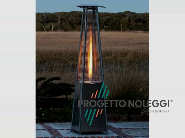 Italkero Niklas Totem - Riscaldatore a gas di design Italkero Niklas Totem è un riscaldatore a gas elegante e potente, perfetto per spazi esterni di locali, giardini e dehors