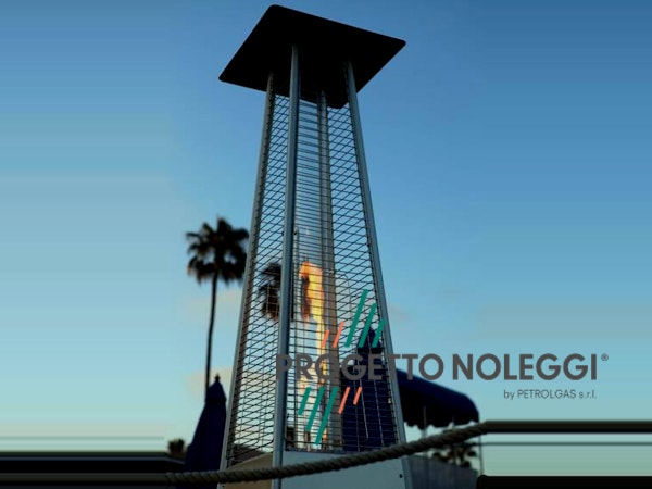 Italkero Niklas Totem - Riscaldatore a gas di design Italkero Niklas Totem è un riscaldatore a gas elegante e potente, perfetto per spazi esterni di locali, giardini e dehors