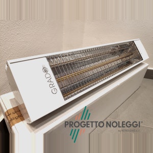 Grado Sol 1500 - Riscaldatore a infrarossi a onda corta Grado Sol 1500 è riscaldatore speciale a raggi infrarossi con lampada ad onda corta XL di lunghezza maggiorata rispetto lo standard, emette onde infrarosse direzionali evitando la dispersione di calore
