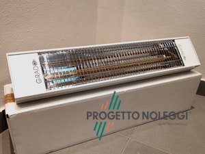 Grado Sol 1500 - Riscaldatore a infrarossi radiante Grado Sol 1500 è riscaldatore speciale a raggi infrarossi con lampada ad onda corta XL di lunghezza maggiorata rispetto lo standard, emette onde infrarosse direzionali evitando la dispersione di calore