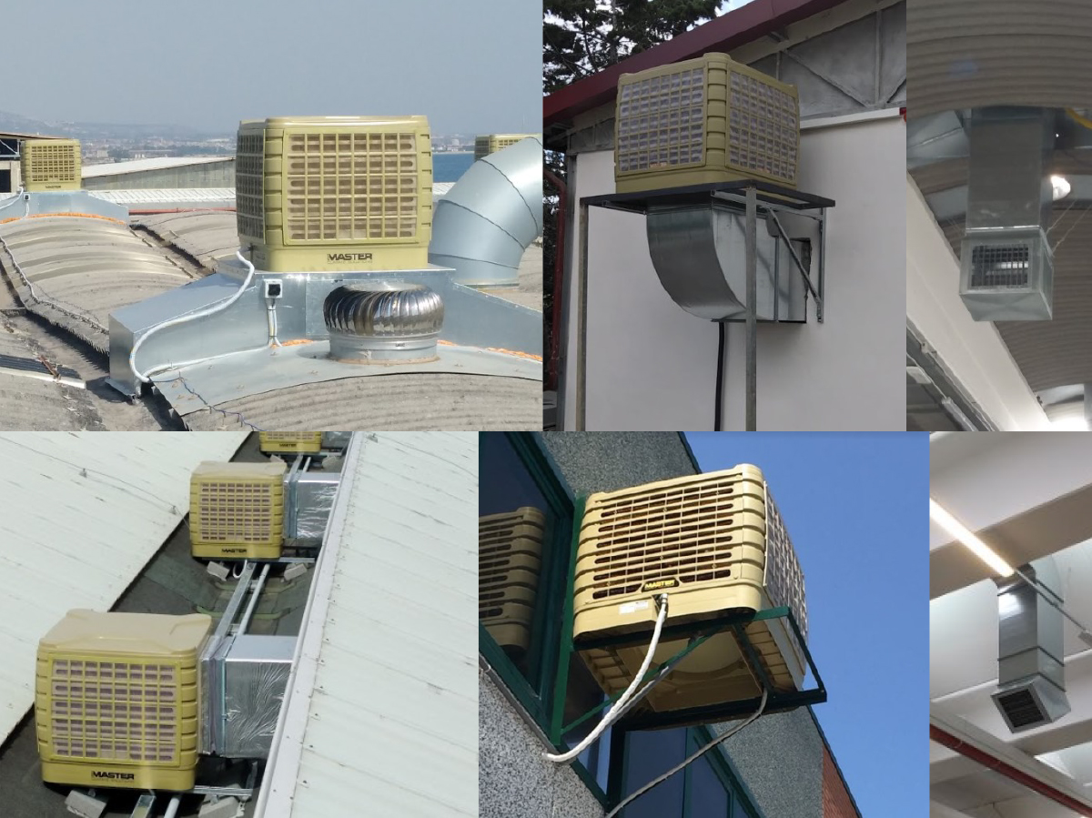 Esempi di installazioni di raffrescatore fissi BCF 231 fatte da Progetto Noleggi a prezzi competitivi