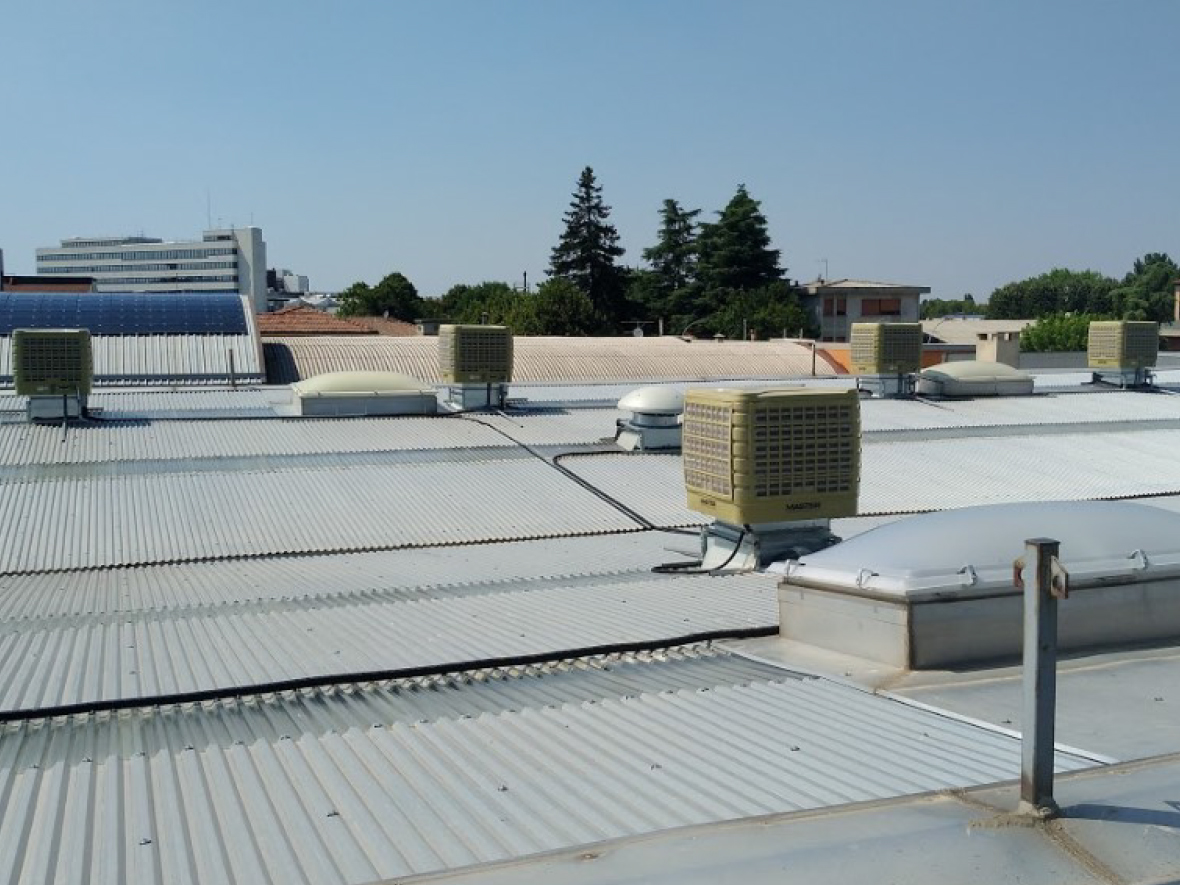 Un'installazione di raffrescatori BCF 231 fatta da Progetto Noleggi