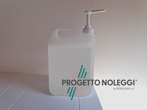 Dispenser manuale per Gel Igienizzante Mani prodotto in Italia in tanica da 5 litri