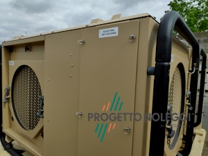 Condizionatore Mobile funzione Raffrescamento e Riscaldamento Condizionatore Professionale ad alte prestazioni fabbrizazione di derivazione militare e per uso campale, Altissima Qualità ed affidabilità. Prodotto in Danimarca.