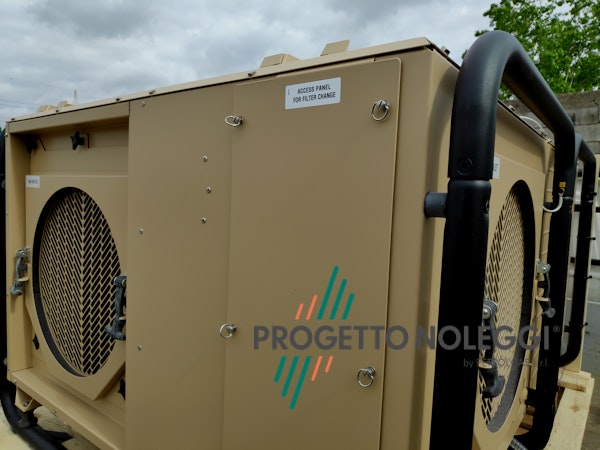 Condizionatore Mobile funzione Raffrescamento e Riscaldamento Condizionatore Professionale ad alte prestazioni fabbrizazione di derivazione militare e per uso campale, Altissima Qualità ed affidabilità. Prodotto in Danimarca.